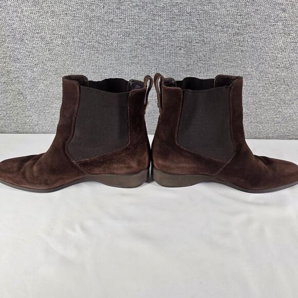 SALVATORE FERRAGAMO WOMEN’S SUEDE ANKLE BOOTS SIZE 6B - WEDGE HEEL VINTAGE ITALY - Picture 11 of 12